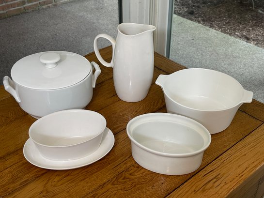 Assorted White Ceramic Serving Pieces