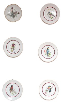 Set Of Six Collectible Bird Plates