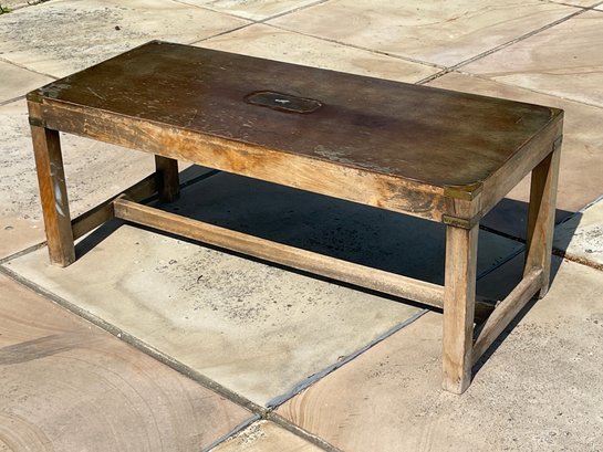 Rustic Coffee Table Used Outdoors