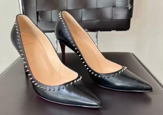 Christian Louboutin Pointed Toe Studded Heels Size 9