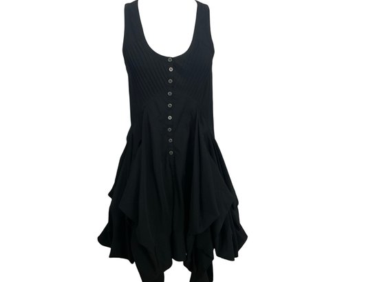 All Saints & Co. Black Handkerchief Dress Size 6