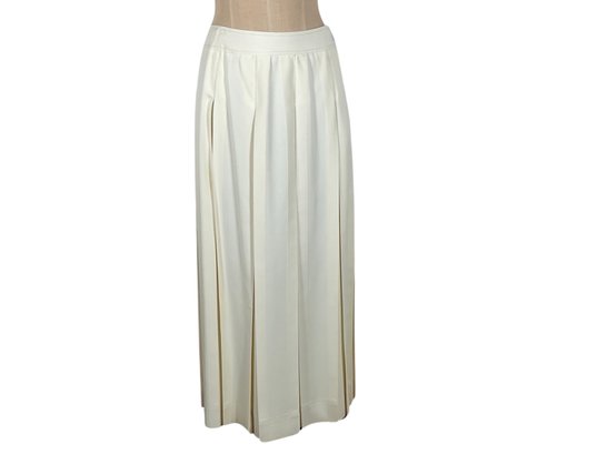 Blass Port Pleated Long Skirt - Size 12