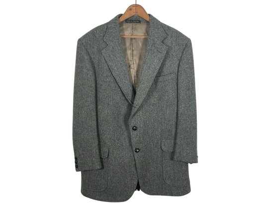 Orvis Harris Tweed 3-button Grey Blazer