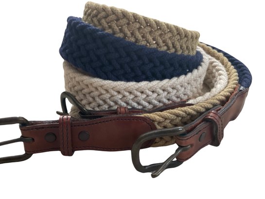 Trio Of Mens Braided Belts