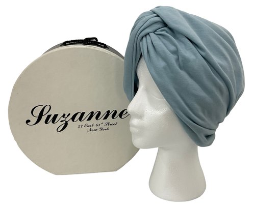 Suzanne NYC Custom Blue Turban