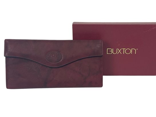 Buxton Top Grain Cowhide Leather Wallet New In Box