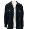 Rafaella Black Cotton Corduroy Zip Jacket Size L