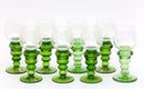 Green Stem Wine Glasses Made By Theresienthal