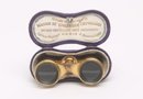 Antique Mother Of Pearl Opera Binoculars With Case