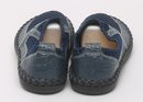 Mens Blue Mesh And Leather Loafers Mens Size 10