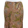 Silk Floral Skirt With Trumpet Hem