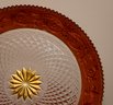 Art Glass Display Plate With Gold Star Center