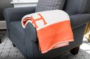 Hermes Orange Blanket