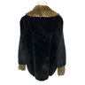 Teddy Coat With Leopard Trim