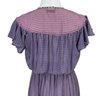 Diane Freis Georgette 1970s Blue & Purple Dress