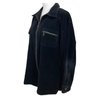 Rafaella Black Cotton Corduroy Zip Jacket Size L