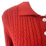 Sweet Romeo Orange Cotton Knit Sweater Size L