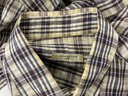 Burberry London Mens Linen Dress Shirt Size L