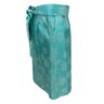 Giorgio Armani Le Collezioni Turquoise Striped Wrap Skirt
