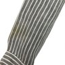 Armani Collezioni Linen & Cotton Blend Mens Gray Striped Dress Shirt Size XL