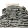Nina Leonard Lambswool Cardigan Sweater Size L