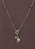 Beaded Toggle Necklace With 925 Sterling Silver Charms