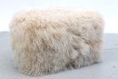Mongolian Lamb Pouf In The Style Of Roberto Cavalli