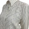 Armani Collezioni Ruffle Striped Blouse Size 6