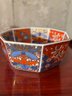 JAPAN - Handmade & Painted Hexagonal Presentation Bowl