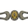 Silver & Gold Tone Interlocking Belt Buckle