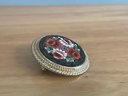 Vintage Micro Mosaic Flower Bouquet Brooch Pin