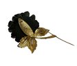 Vintage Boucher Carved Black Rose Brooch