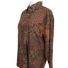 Lord & Taylor The Kensington Collection Paisley Cotton Twill Shirt Size M