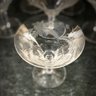 ITALY -  Etched Champagne Cocktail Glasses - Set Of Ten