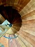 Handmade Iron & Wood Spiral Staircase