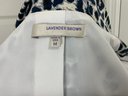 Lavender Brown Leopard Print Jacket Size M