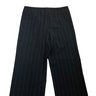 Armani Collezioni Black Wool Blend Striped Pants Size 6