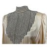 Couture Fiandaca 1970s Silk Champagne Beaded Dress Original Retail $2975