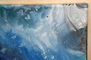 Shades Of Blue Abstract Canvas Painting