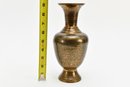 Highly Detailed Etched Brass Vase