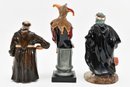 The Jovial Monk, The Jester, Good King Wenceslas - Royal Doulton Figurines