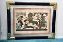 The Royal Hunt Papyrus Handcrafted Hand Painted By Franklin Mint