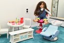 American Girl Doll With Accessories Including Hair Salon And More