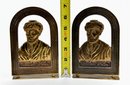 Brass Figural Bookends