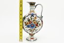 Hand Painted Tall Floral Jug