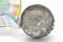 Covered Trinket Box  & Colorful Art Glass Dish