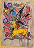 Mexican Folk Art Amate Bark Painting