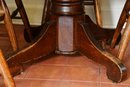 Oak Table With 4 Spindle Back Chairs