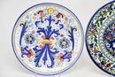 Hand Painted Plate Trio