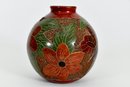Glazed Butterfly Vase